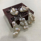 Resin Crystal Inlaid Pearl Pendant Charm DIY Necklace Accessory