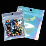 10-50Pcs Zip Lock Aluminum Foil Bags Resealable Laser Packaging Pouches