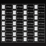 10-50Pcs Zip Lock Aluminum Foil Bags Resealable Laser Packaging Pouches