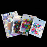 10-50Pcs Zip Lock Aluminum Foil Bags Resealable Laser Packaging Pouches