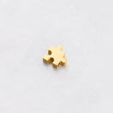 5 Pcs 10mm Stainless Steel Puzzle Beads DIY Jewelry Making