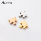 5 Pcs 10mm Stainless Steel Puzzle Beads DIY Jewelry Making