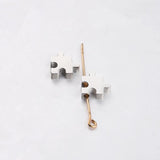 5 Pcs 10mm Stainless Steel Puzzle Beads DIY Jewelry Making
