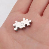 5 Pcs 10mm Stainless Steel Puzzle Beads DIY Jewelry Making