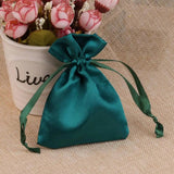 10pcs Silk Satin Gift Bags 8x10cm 10x15cm Drawstring Pouches