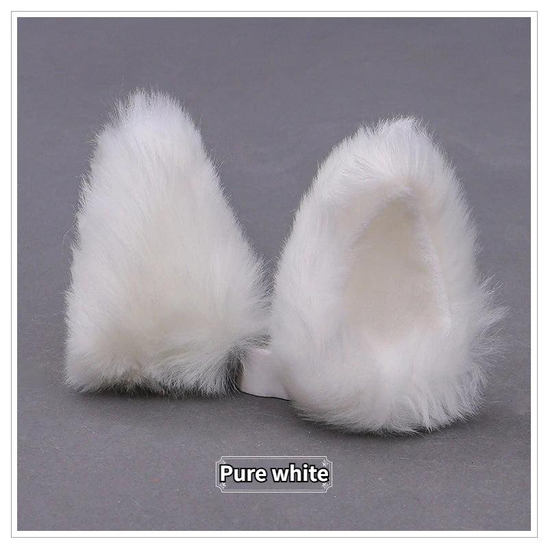 Cat Fox Fur Ear Hair Hoops Night Party Anime Lolita Hairband