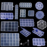 Translucent Plastic Storage Box Jewelry Case Container