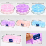 Translucent Plastic Storage Box Jewelry Case Container