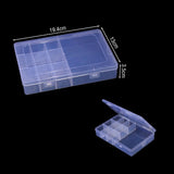 Translucent Plastic Storage Box Jewelry Case Container