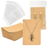 50pcs Earrings Necklaces Display Cards for DIY Jewelry Boxed Packaging