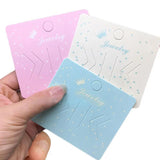 50PCS Hair Accessories Display Cards - Star & Crown Pattern