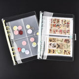 A5 6-Hole Storage Clip Bag for Cutting Dies Stamps Organizer