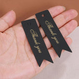 50-100pcs Thank You Paper Card Tags 2x7cm DIY Jewelry Packing
