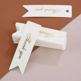 50-100pcs Thank You Paper Card Tags 2x7cm DIY Jewelry Packing