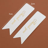 50-100pcs Thank You Paper Card Tags 2x7cm DIY Jewelry Packing