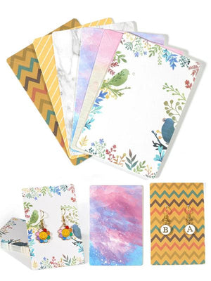 Flower Cardboard Hang Tag Jewelry Display Cards