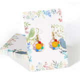 Flower Cardboard Hang Tag Jewelry Display Cards