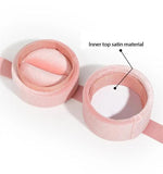 Wooden Ring Box Jewelry Holder Velvet Pillow Display Case