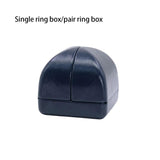 Ring Box Jewelry Double Open Case Pendant Earring Storage Packaging