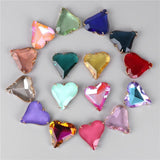 26MM Crystal Heart Pendant Charm DIY Jewelry Making Necklace Earring Rhinestone