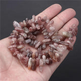 Strawberry Quartz Gem Beads Round Faceted Spacer Bead