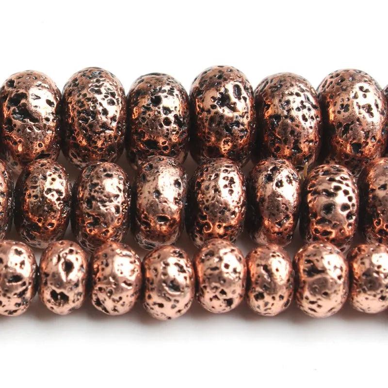 Natural Red Copper Hematite Stone Beads for Jewellery Making