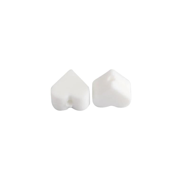 Sunrony 30pc Mini Love Heart Silicone Beads Chewable Toys