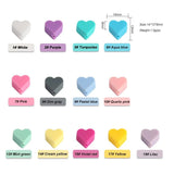Sunrony 30pc Mini Love Heart Silicone Beads Chewable Toys