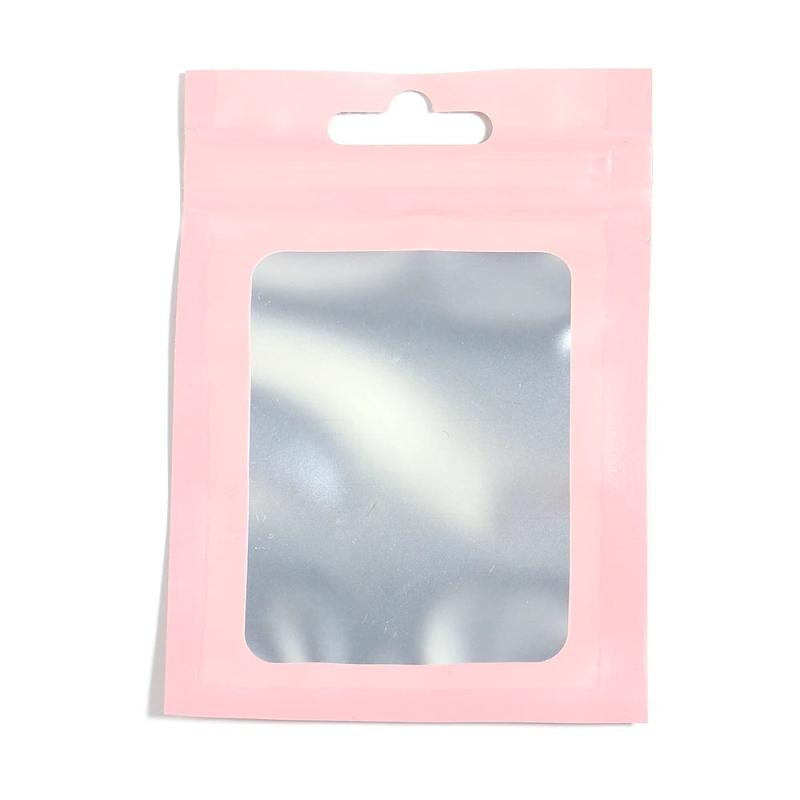 20pcs Holographic Laser Clear Plastic Gift Pouch Jewelry Storage Zip Lock Bag
