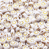 7mm Round Acrylic Beads with Letters for Jewelry Making