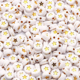 7mm Round Acrylic Beads with Letters for Jewelry Making