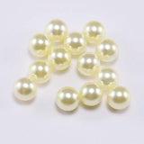 Black ABS Pearl Bead 3/4/6/8/10/12mm No Hole Loose Beads DIY Jewelry Making