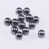 Black ABS Pearl Bead 3/4/6/8/10/12mm No Hole Loose Beads DIY Jewelry Making