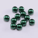Black ABS Pearl Bead 3/4/6/8/10/12mm No Hole Loose Beads DIY Jewelry Making