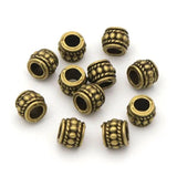 Tibetan Silver Bronze Spacer Metal Beads 8x6mm Big Hole