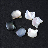 Cat Head Pendant Mother of Pearl Shell Charm for Jewelry Making