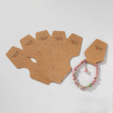 50pcs Necklace Display Card for Jewelry Stand Tag, Bracelet Earrings Packaging