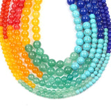 7 Chakras Natural Stone Beads for Jewelry Making 4 6 8mm