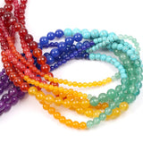 7 Chakras Natural Stone Beads for Jewelry Making 4 6 8mm