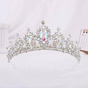 Crystal Crown for Girls Small Tiaras Headdress Prom Wedding Dress Hair Jewelry