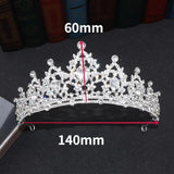 Crystal Crown for Girls Small Tiaras Headdress Prom Wedding Dress Hair Jewelry