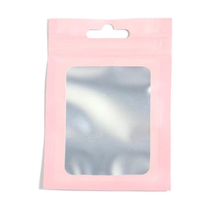 50pcs Holographic Laser Bags Clear Plastic Pouch Jewelry Retail Storage
