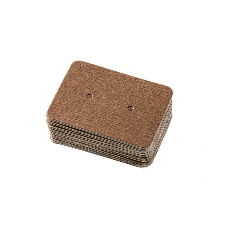 100pcs Paper Earrings Blank Showcase Cards Ear Stud Jewelry Display Packaging