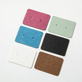 100pcs Paper Earrings Blank Showcase Cards Ear Stud Jewelry Display Packaging
