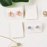 100pcs Paper Earrings Blank Showcase Cards Ear Stud Jewelry Display Packaging