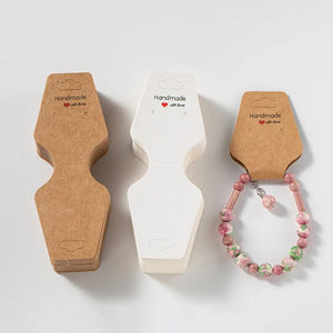 50Pcs Jewelry Display Hanger Card Holder Stand 12x5cm