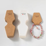50Pcs Jewelry Display Hanger Card Holder Stand 12x5cm