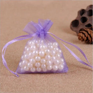 50PCS Organza Bag Jewelry Packaging Bags 7x9 9x12 10x15 13x18CM