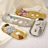 Stainless Steel Oval Cake Plate Dessert Tray