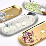 Stainless Steel Oval Cake Plate Dessert Tray